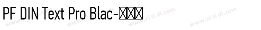 PF DIN Text Pro Blac字体转换